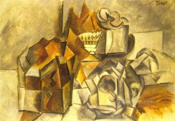Pablo Picasso Painting - Caja de copa compotier 1909 cubismo Pablo Picasso